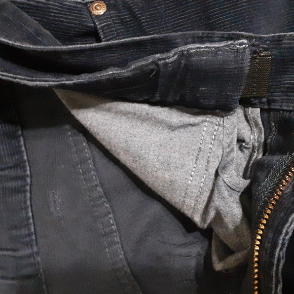 Land's End square rigger corduroy navy pants men's 36 - Picture 8 of 10